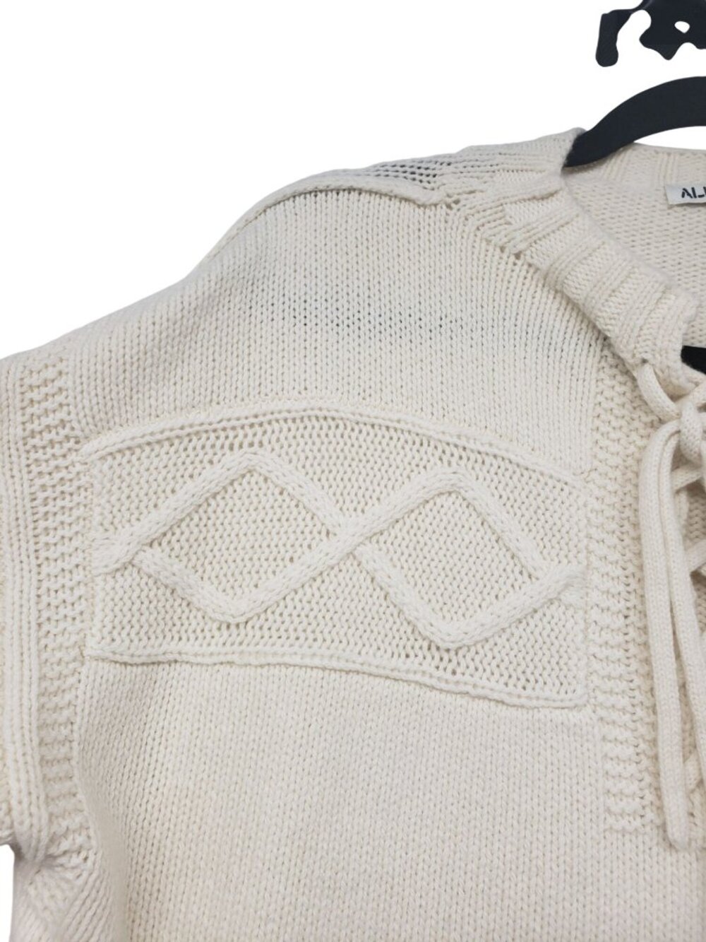 Alex Mill Jules Laceup Merino Wool Blend Sweater Coastal Preppy Fall Knit - Picture 5 of 14